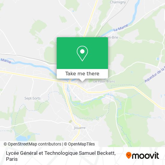 Mapa Lycée Général et Technologique Samuel Beckett