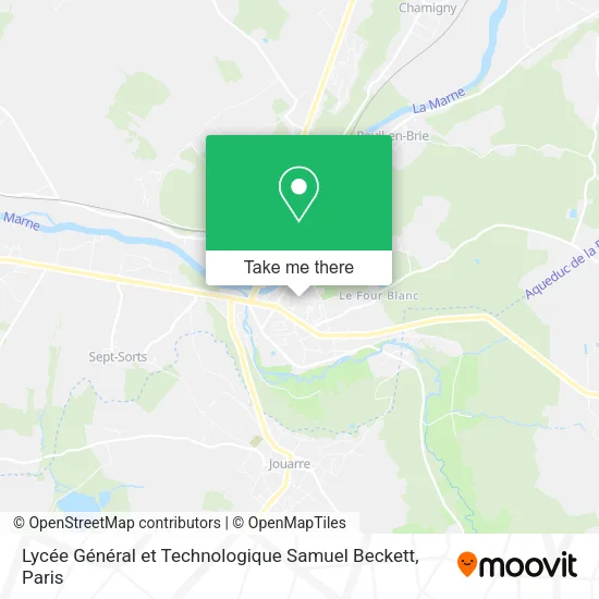 Lycée Général et Technologique Samuel Beckett map