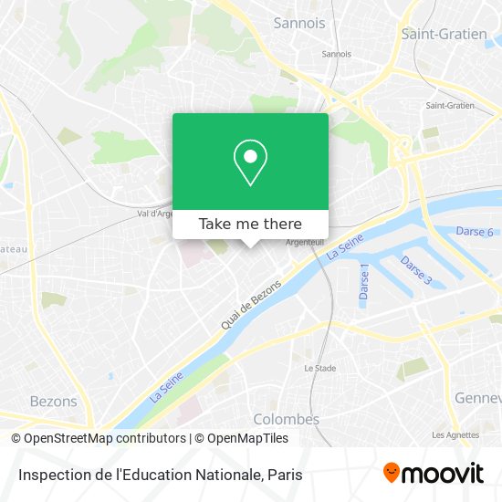 Inspection de l'Education Nationale map