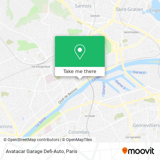 Mapa Avatacar Garage Defi-Auto