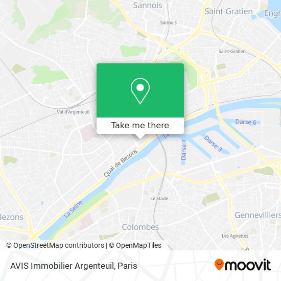 Mapa AVIS Immobilier Argenteuil
