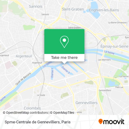 Spme-Centrale de Gennevilliers map