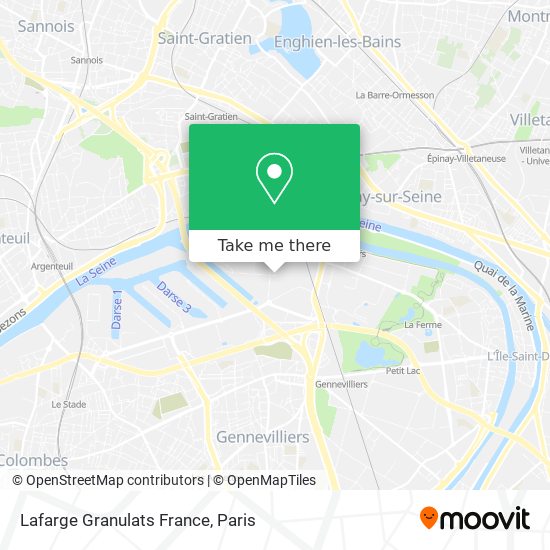 Lafarge Granulats France map