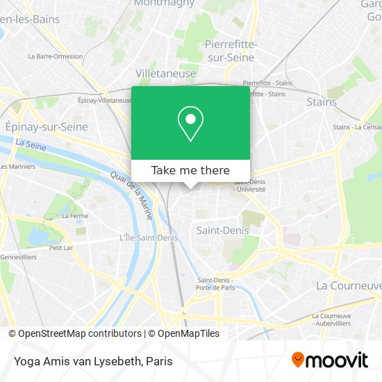 Yoga Amis van Lysebeth map