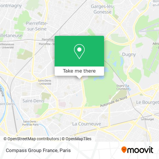 Mapa Compass Group France