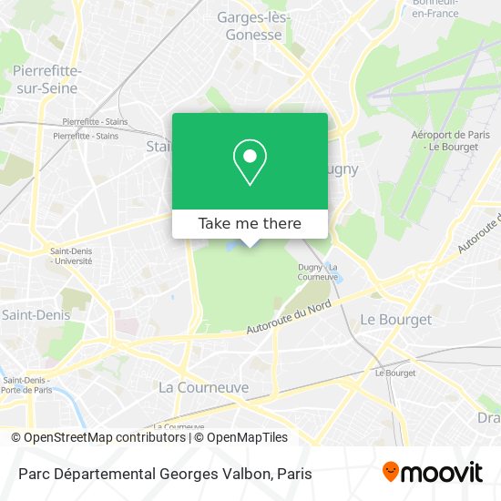 Parc Départemental Georges Valbon map