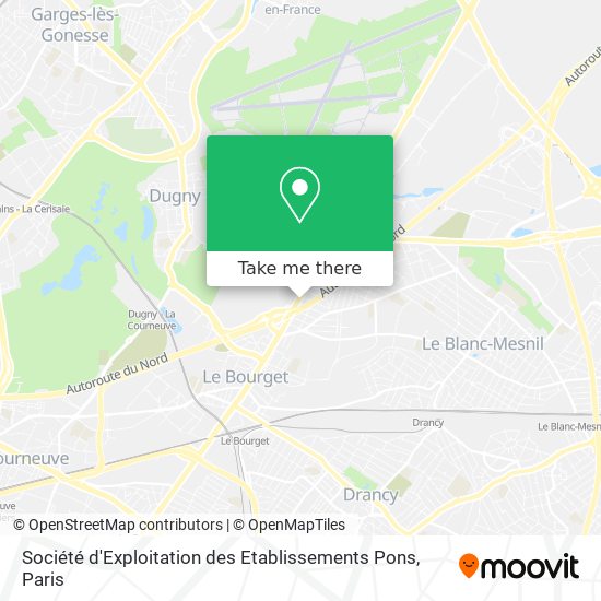 Mapa Société d'Exploitation des Etablissements Pons