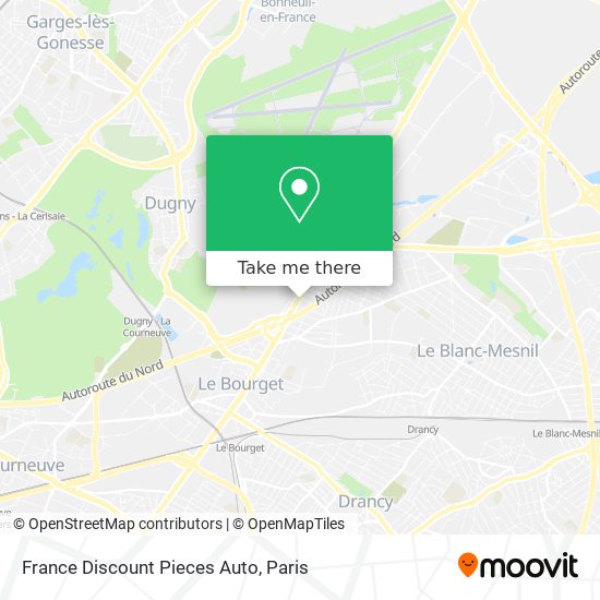 France Discount Pieces Auto map