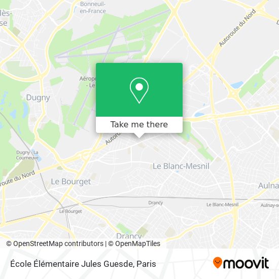 Mapa École Élémentaire Jules Guesde