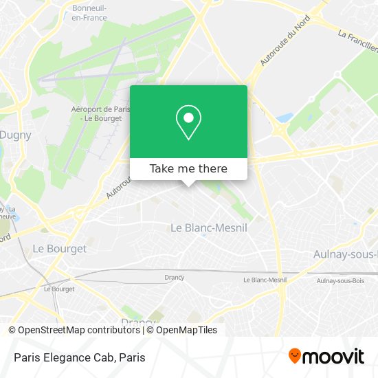 Paris Elegance Cab map