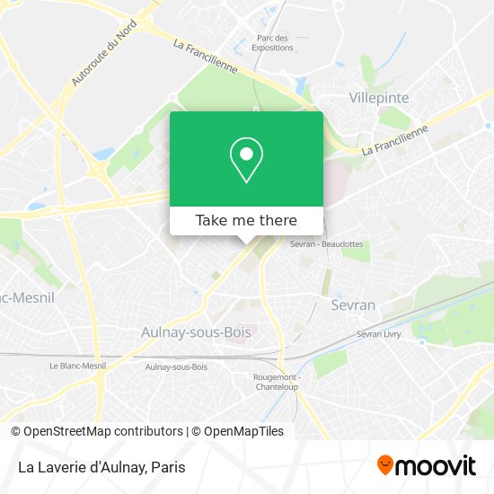 Mapa La Laverie d'Aulnay