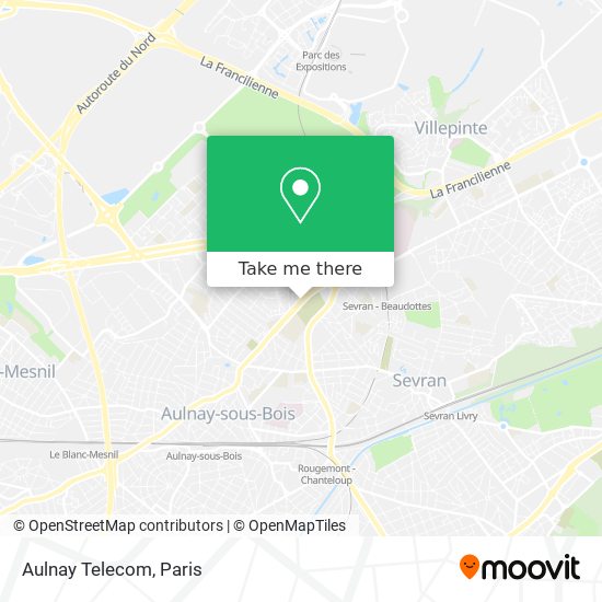 Mapa Aulnay Telecom