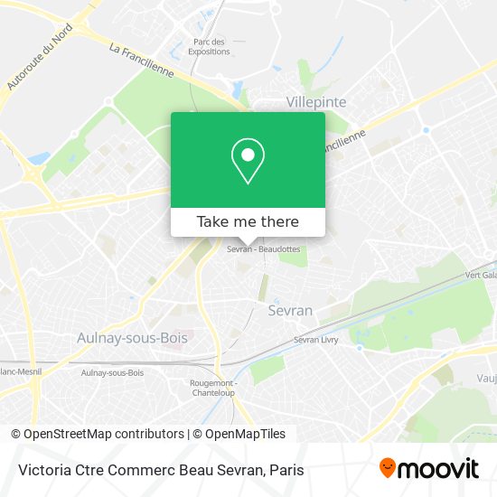 Mapa Victoria Ctre Commerc Beau Sevran
