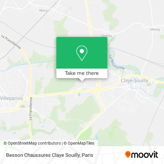 Besson Chaussures Claye Souilly map