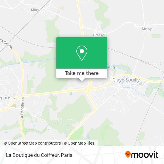 Mapa La Boutique du Coiffeur