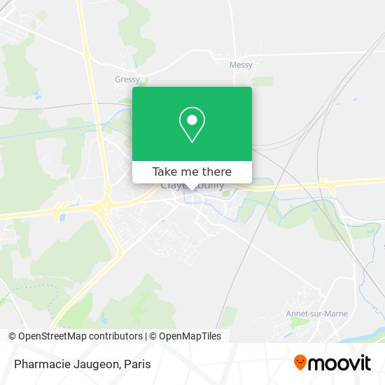 Mapa Pharmacie Jaugeon