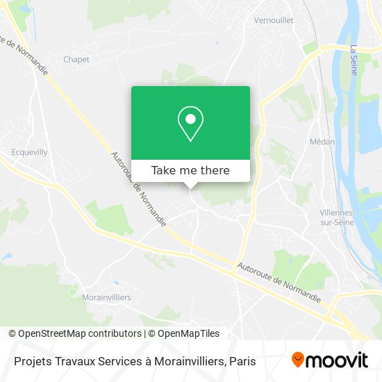 Projets Travaux Services à Morainvilliers map