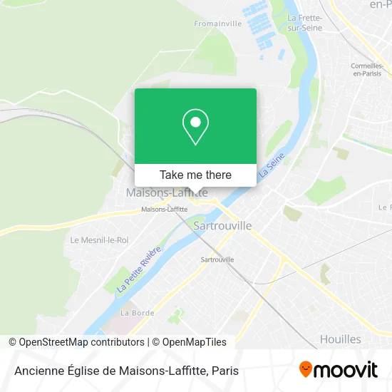 Ancienne Église de Maisons-Laffitte map