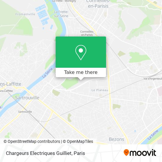 Mapa Chargeurs Electriques Guilliet
