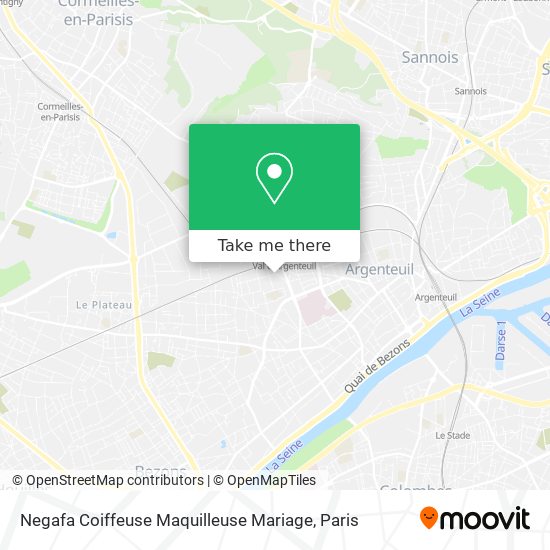 Negafa Coiffeuse Maquilleuse Mariage map