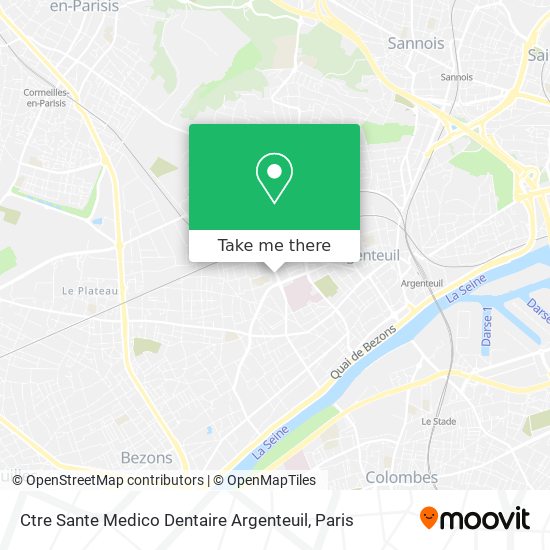 Mapa Ctre Sante Medico Dentaire Argenteuil