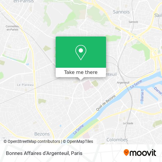 Mapa Bonnes Affaires d'Argenteuil