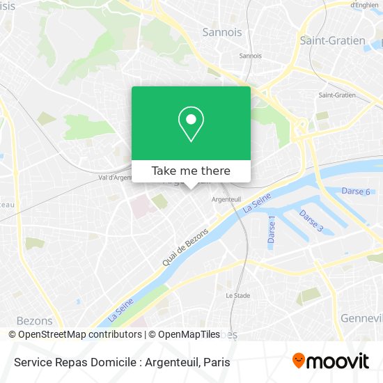 Service Repas Domicile : Argenteuil map