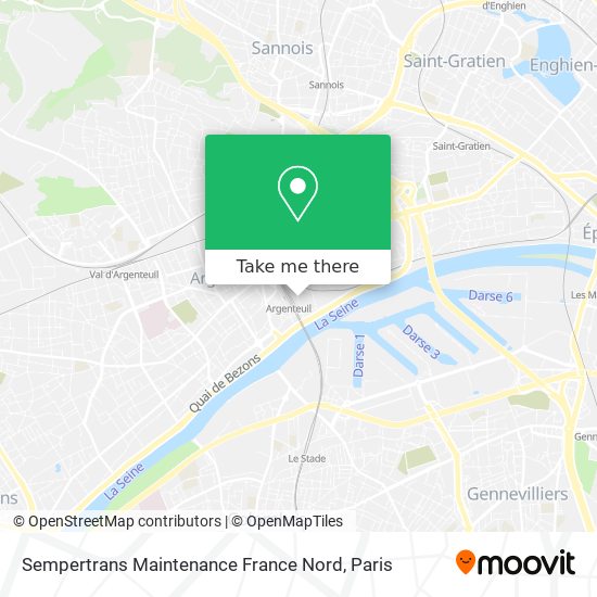Sempertrans Maintenance France Nord map