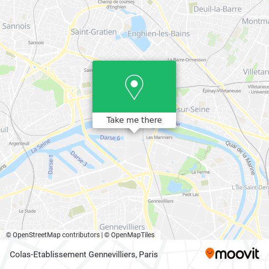 Mapa Colas-Etablissement Gennevilliers