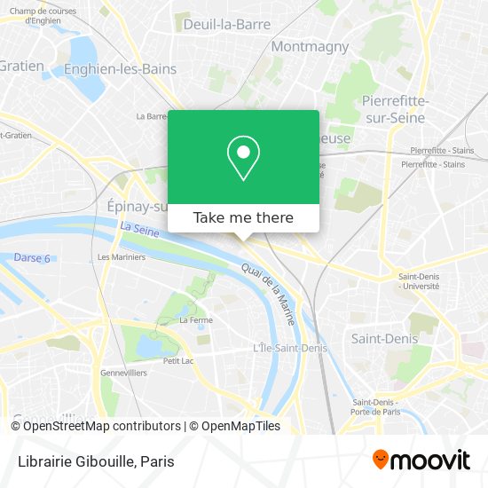 Mapa Librairie Gibouille