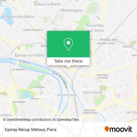 Epinay Récup Métaux map