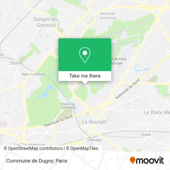 Commune de Dugny map