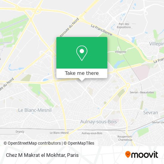 Mapa Chez M Makrat el Mokhtar