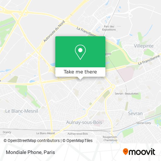 Mondiale Phone map