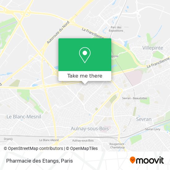 Mapa Pharmacie des Etangs