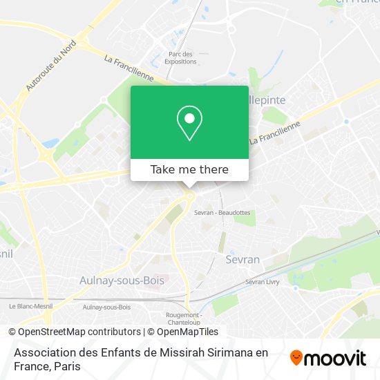 Association des Enfants de Missirah Sirimana en France map