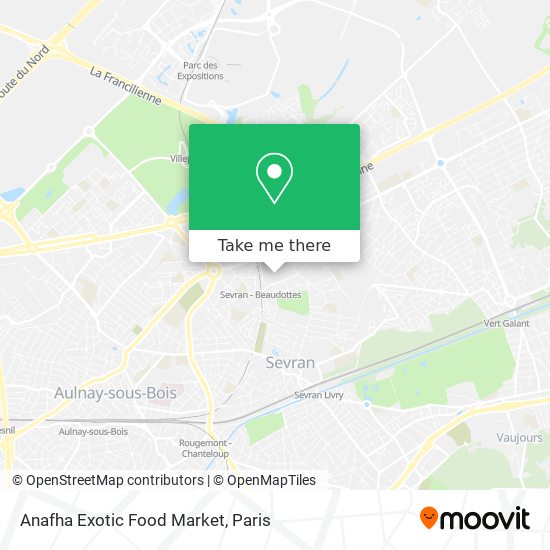 Mapa Anafha Exotic Food Market