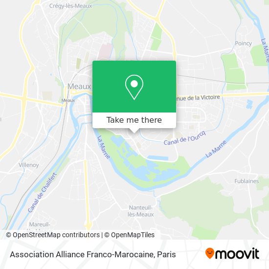 Association Alliance Franco-Marocaine map