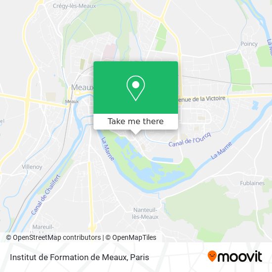 Institut de Formation de Meaux map