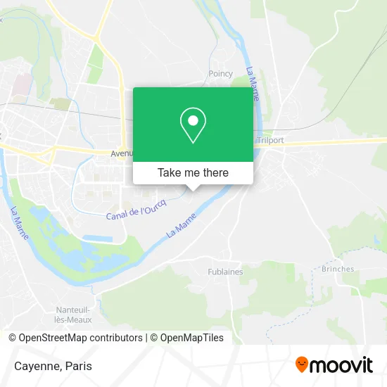 Cayenne map