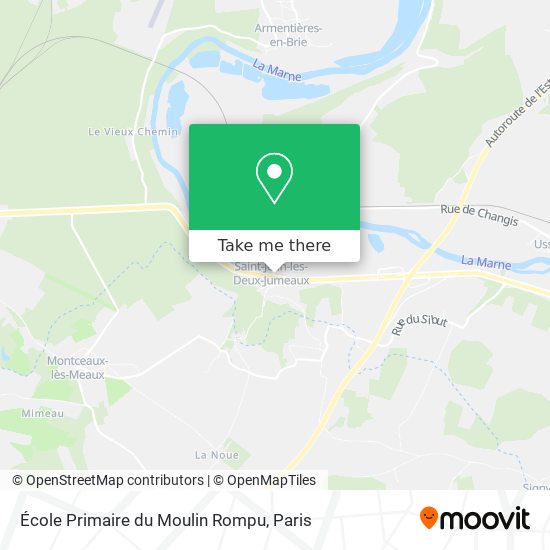 Mapa École Primaire du Moulin Rompu