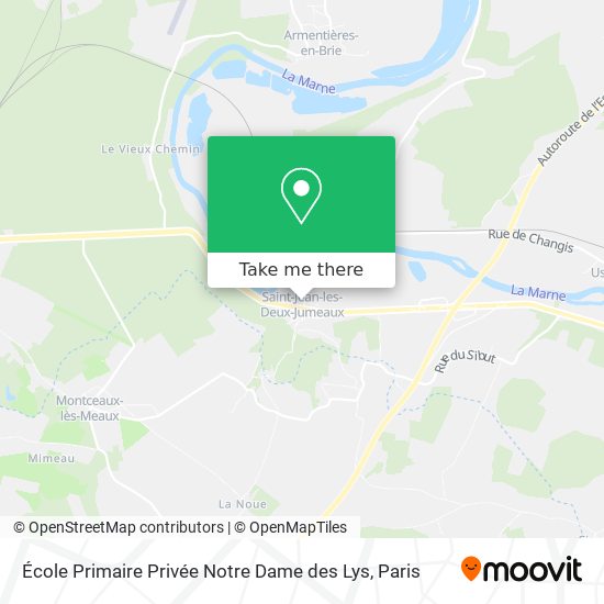 Mapa École Primaire Privée Notre Dame des Lys