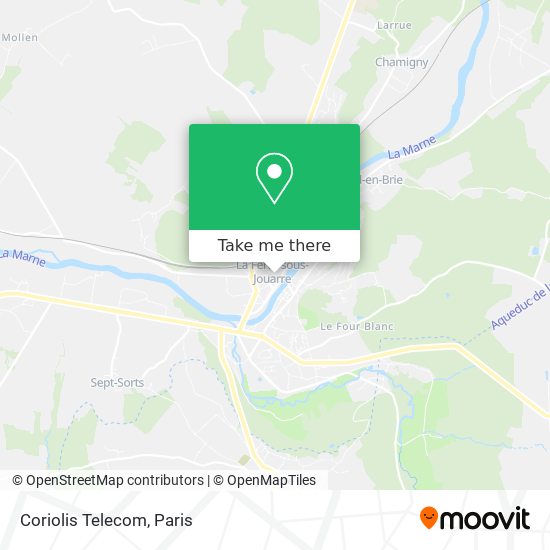 Mapa Coriolis Telecom