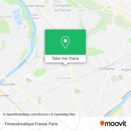 Fitnessboutique France map