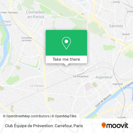 Club Équipe de Prévention: Carrefour map