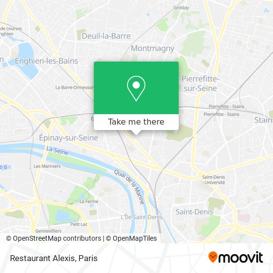 Restaurant Alexis map