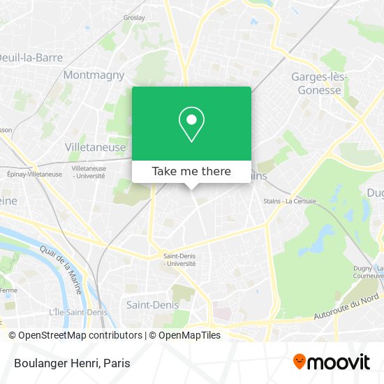 Mapa Boulanger Henri