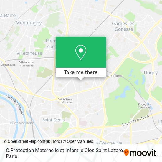 Mapa C.Protection Maternelle et Infantile Clos Saint Lazare