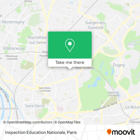 Inspection Education Nationale map