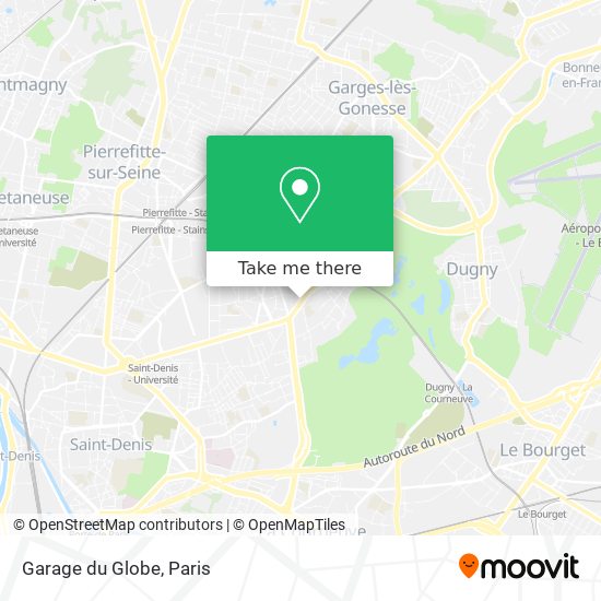 Mapa Garage du Globe